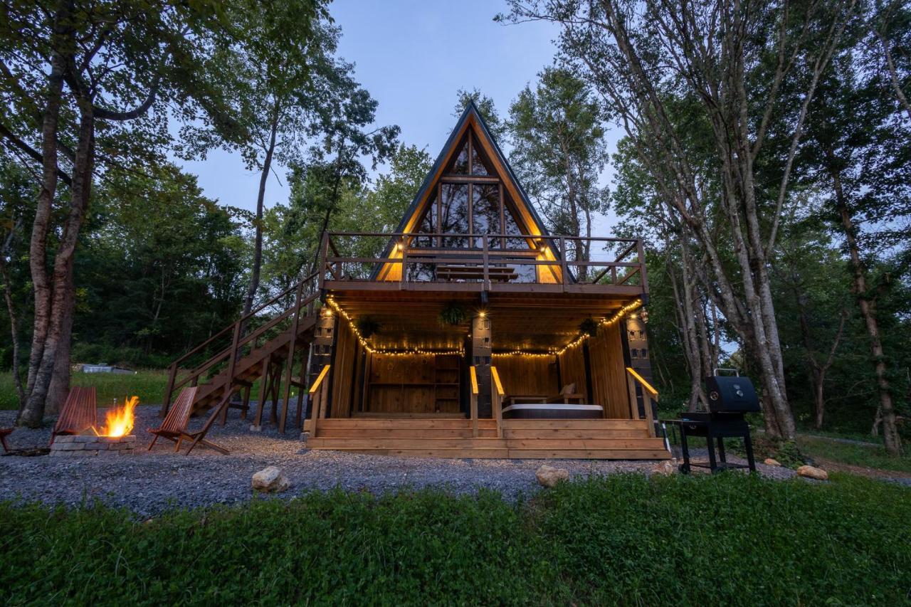 Valhalla Cabins Aframes With Hot Tubs & Sauna Cosby Kültér fotó