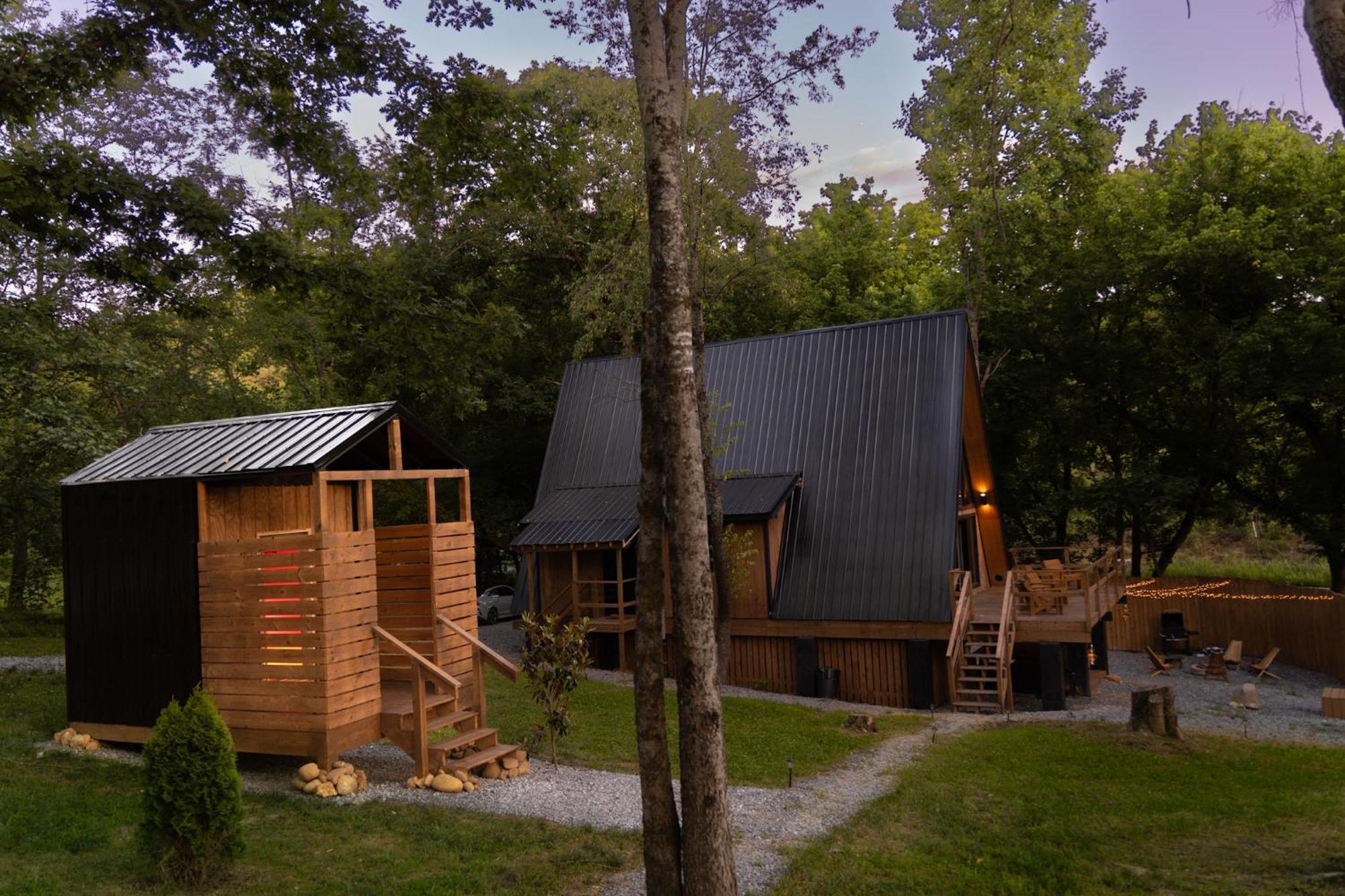 Valhalla Cabins Aframes With Hot Tubs & Sauna Cosby Kültér fotó