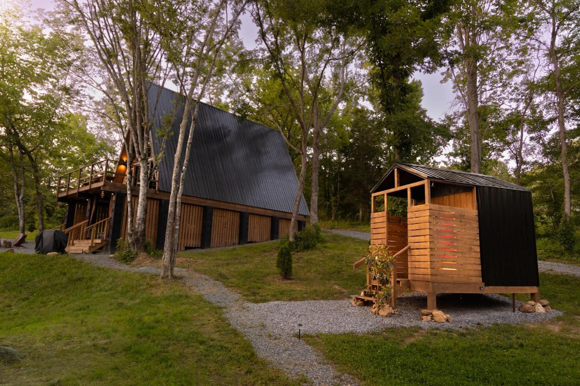 Valhalla Cabins Aframes With Hot Tubs & Sauna Cosby Kültér fotó